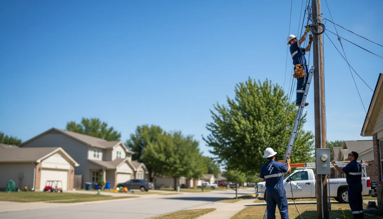 Residential electrician providing installation services in Portland, AR